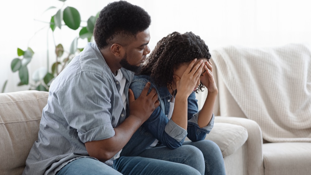 Sobriety Codependency North Jersey Recovery Center - A woman struggling with addiction is co-dependent on her husband during the path to recovery, which can be considered Sobriety Codependency