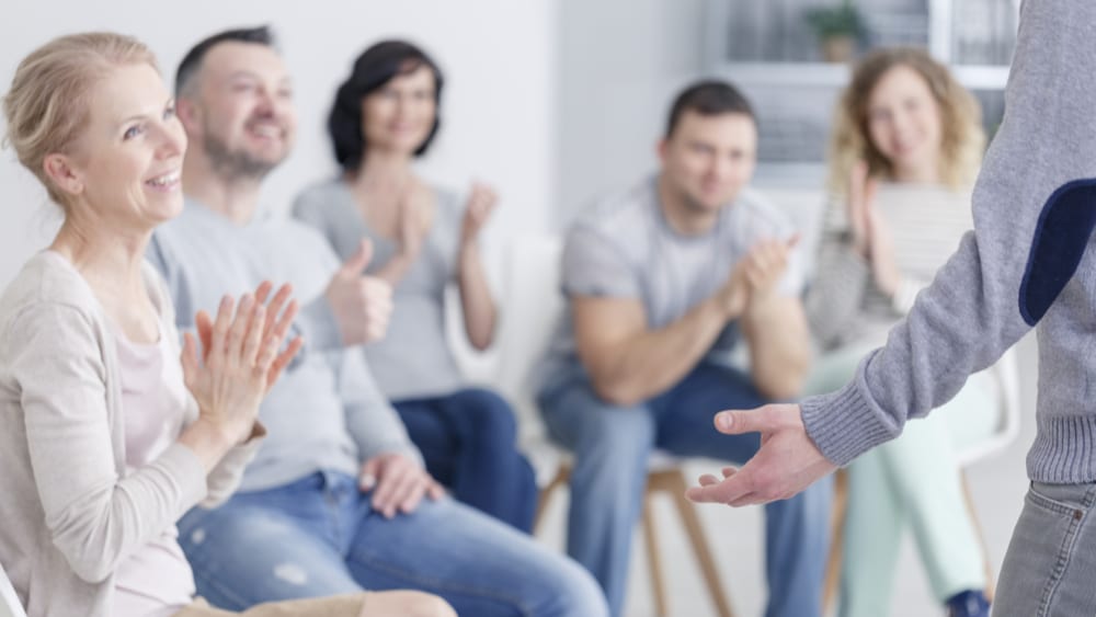 Cocaine Addiction North Jersey Recovery Center - A group of individuals that are struggling with cocaine addiction are taking part in a group therapy session at a cocaine rehab to help support each other as they move forward in their respective recovery process.