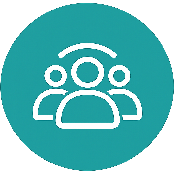 Group of three people icon