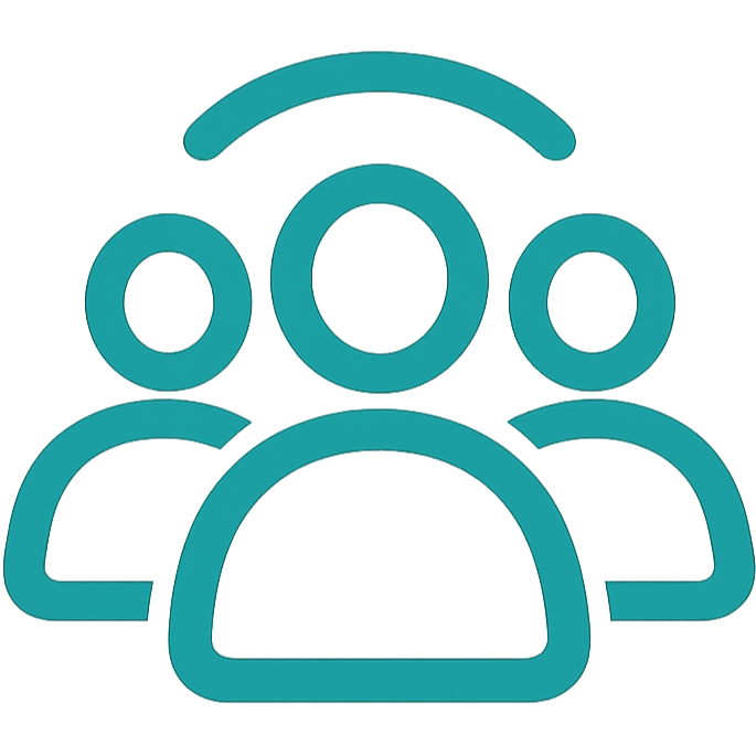 Group of three people icon